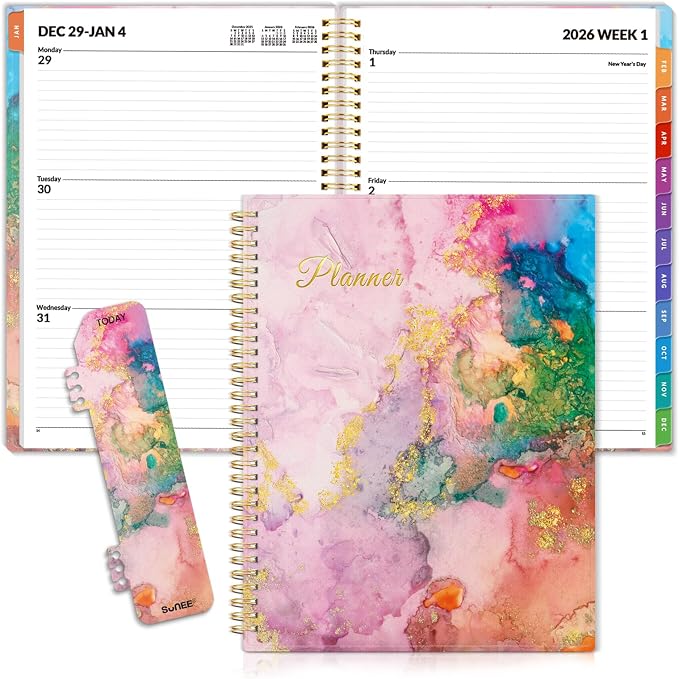 SUNEE 2026 Weekly and Monthly Planner by SUNEE