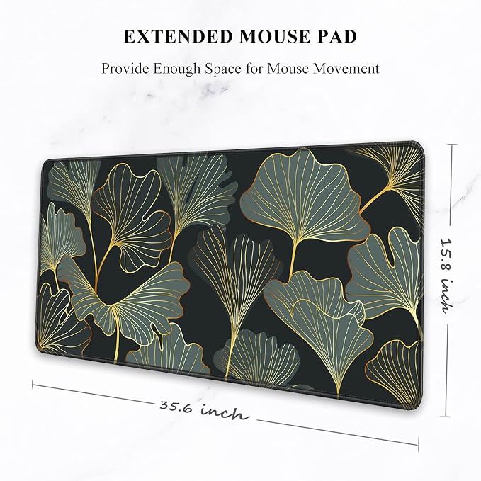 Auhoahsil Extended Mouse Pad, XXL Gaming Mouse Pads, Large Big Mousepad Laptop - Image 2