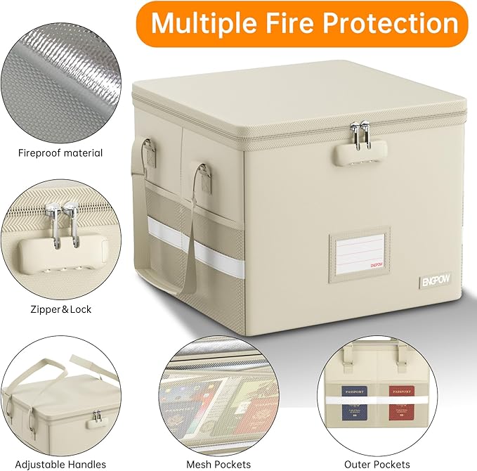 ENGPOW 5200°F File Box Fireproof Document Box - Image 5