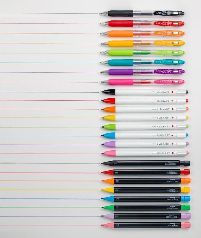 Zebra Pen Creative Essentials Clicking Set 24-Pack, Includes 8 CLiCKART Markers - Image 2