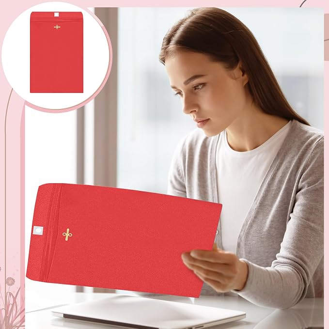 Geyee 100 Pcs Clasp Manilla Envelopes 10 x 13 Inch Gummed Colored Envelopes - Image 5