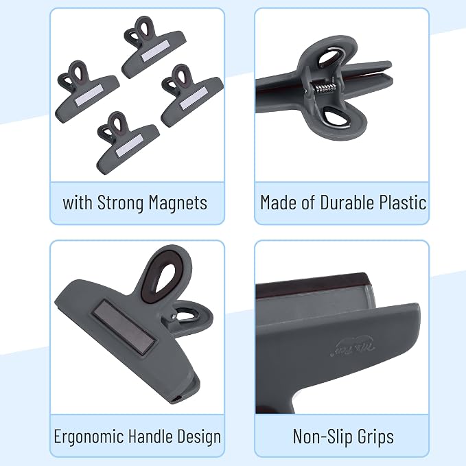 Mr. Pen- Magnetic Bag Clips, 4 Pack, Durable Plastic - Image 4