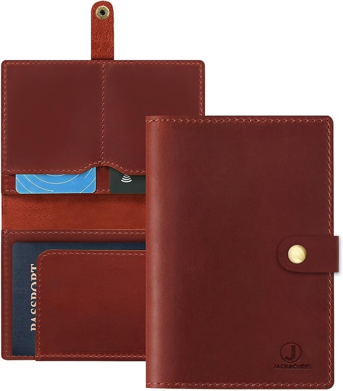 Jack&Chris Genuine Leather Passport Holder by JackChris