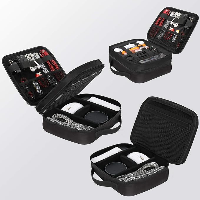 MATEIN Electronics Organizer Travel Case, Water Resistant Cable Organizer Bag - Image 3