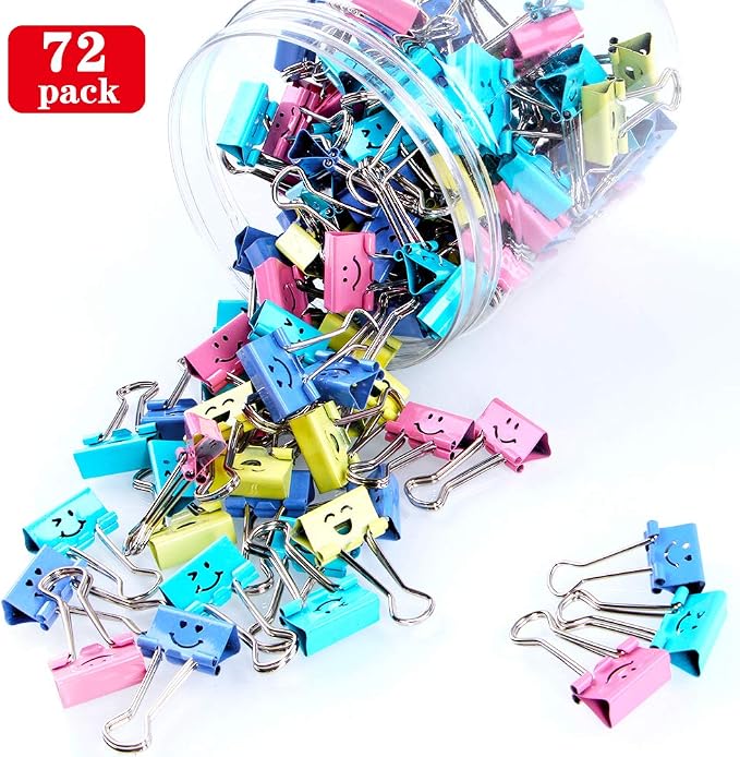 【72pack】 Binder Clips, Limque Paper Clips, Paper Clamps - Image 3