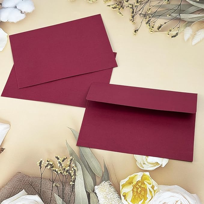 5x7 Envelopes For Invitation A7 Envelope white, 50 pack 5x7 card Envelopes Self - Image 5