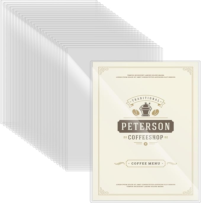 24 Pcs 8.5 x 11'' Rigid Print Protectors by Nufiwra