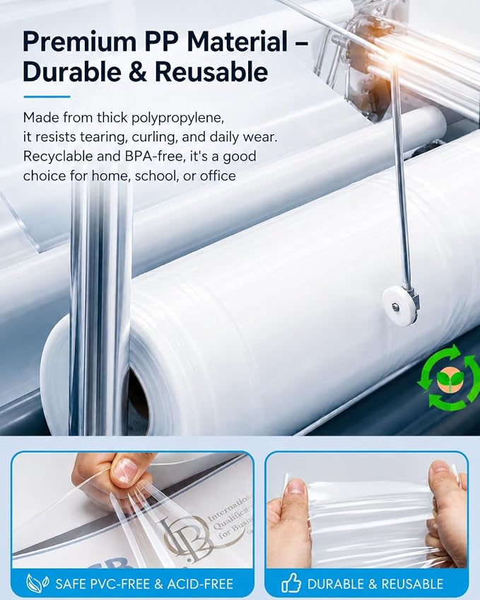 KTRIO Sheet Protectors for 3 Ring Binder 800 Pack, Plastic Sleeves 8.5 x 11 | - Image 3