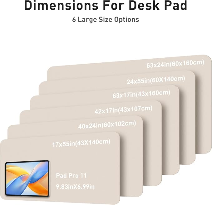 Aothia Faux Leather Desk Mat - Image 5