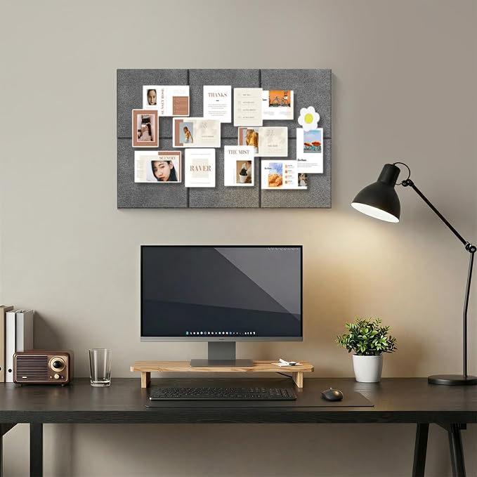 Felt Bulletin Board Tiles, Large Cork Board Alternative, 24 x 36 in | 0.35 in - Image 8