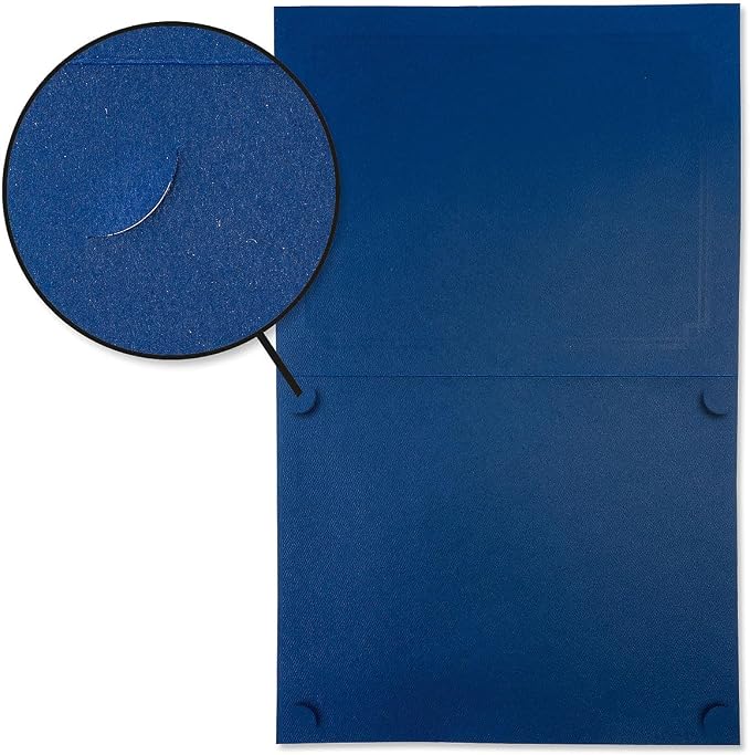 Plain Blue Certificate Folders - Image 6