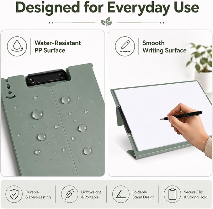 Free Standing Clipboard Foldable and Desktop Document Stand - Image 5
