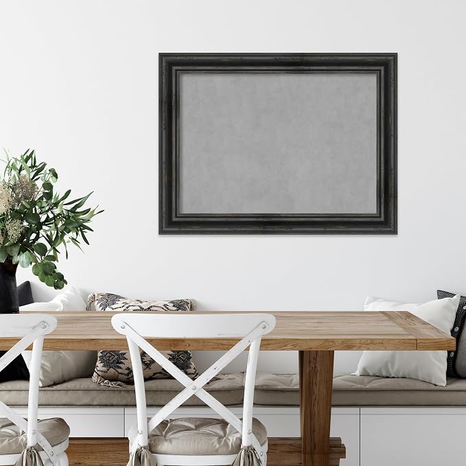 Amanti Art Black Framed Magnetic Board 25x33 Medium Vision Board - Image 5