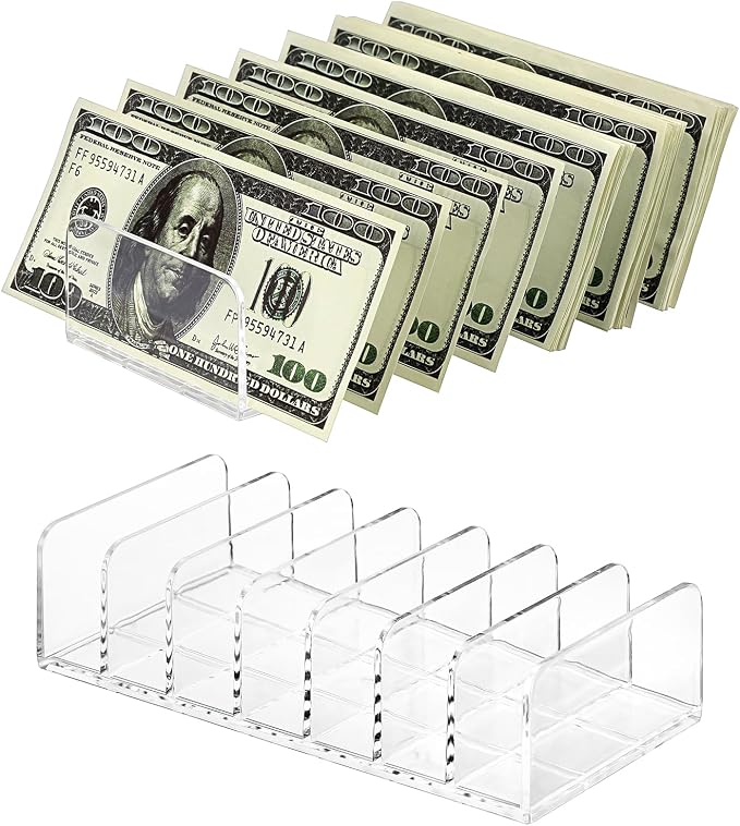 Hipiwe 2 Packs Mail Organizer Plastic Cash Tray - Image 9
