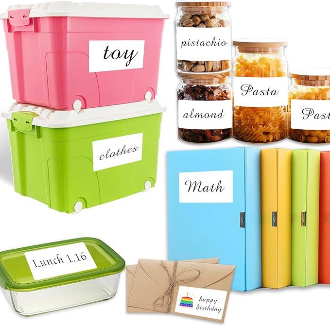 3 X 5 Inch Removable Labels for Storage Bins, Tear Resistant No Residue Storage - Image 4
