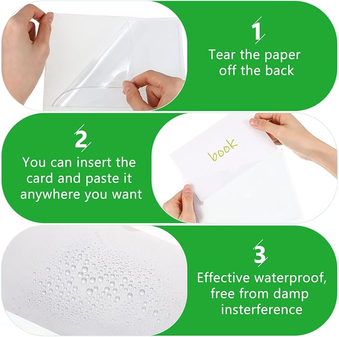 Chinco 30 Pcs Self Adhesive Pockets, Bin Labels - Image 3