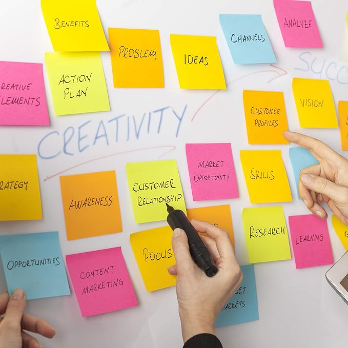 ZCZN 400 Sheets Pop-up Sticky Notes, 3 x 3 Inches, 4 Pads Bright Color - Image 4