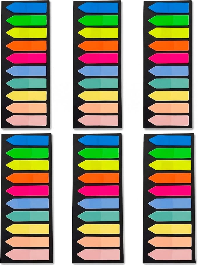 Ericter Arrow Sticky Tabs 1200 Pieces, Pastel Page Flags Tabs by EricterFashionStickyTabs