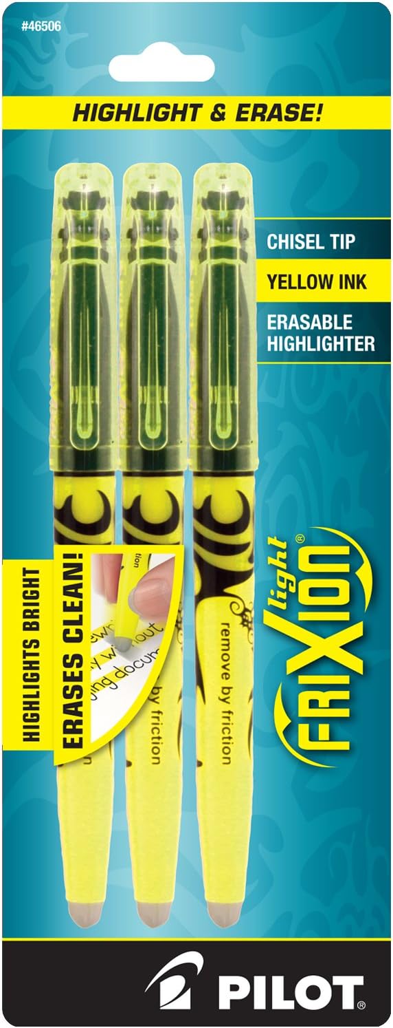 Pilot, FriXion Light Erasable Highlighters, Chisel Tip by PilotCorporationofAmerica
