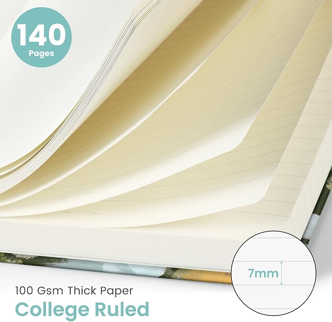 Taja Lined Spiral Journal Notebook - Image 2