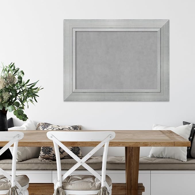 Amanti Art Silver Framed Magnetic Board 27x35 Medium Vision Board - Image 5