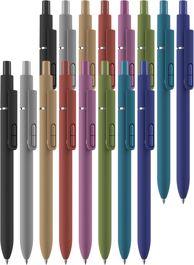 16 Pack Vintage Black Ballpoint Pens 1.0mm Fidget Pens - Image 8