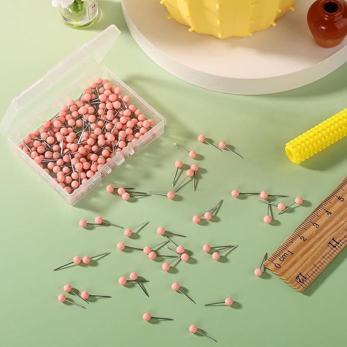 XIHIRCD 200pcs Push Pins, Map Tacks Round Head Map Push Pins Small Thumb Tacks - Image 3