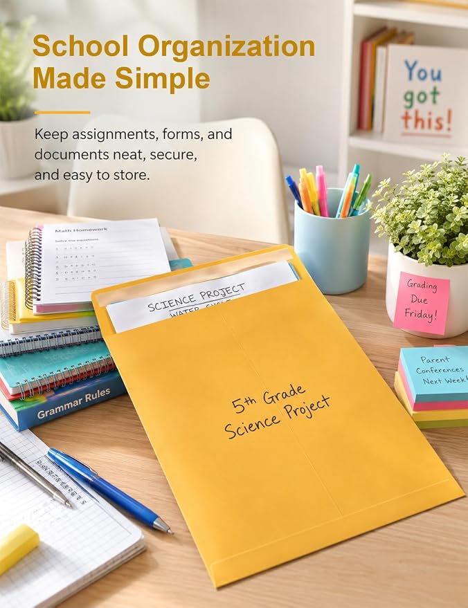 9x12 Manilla Envelopes Self Seal, 20 Pack - Image 7