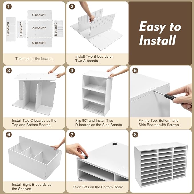 27 Slot Literature Organizer – Desktop File Sorter - Image 8