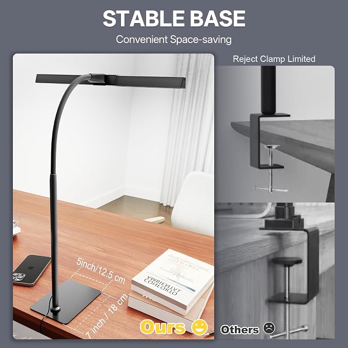 Kary LED Desk Lamp with Base, Eye-Care Architect Light - Image 8