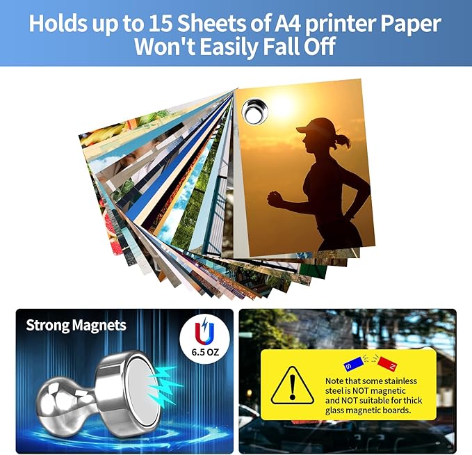 36Pack Magnets for Whiteboard Refrigerator Magnet Fridge Magnets Small Magnet for Whiteboard Office Classroom Home Neodymium-DeskLoop Office