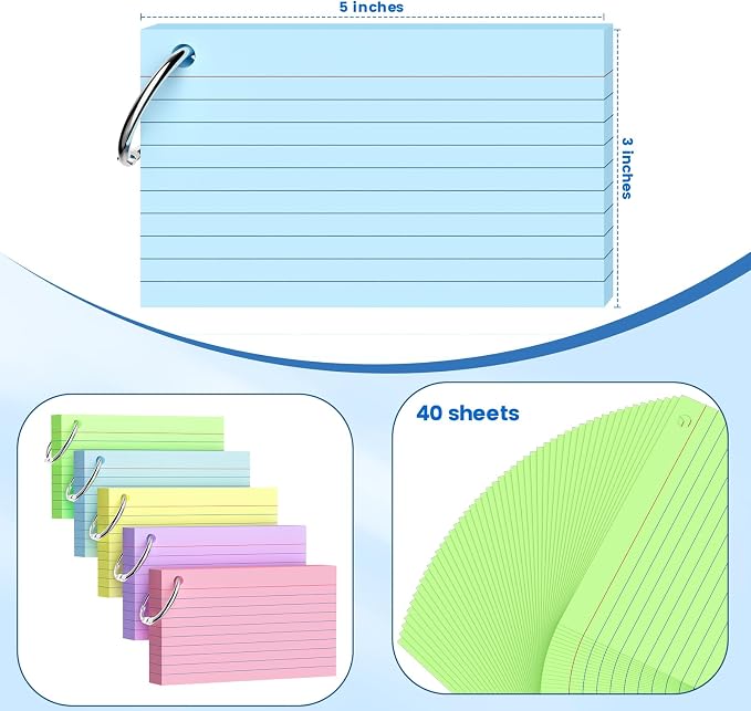 250 Count Index Cards 3x5 Inch - Image 2
