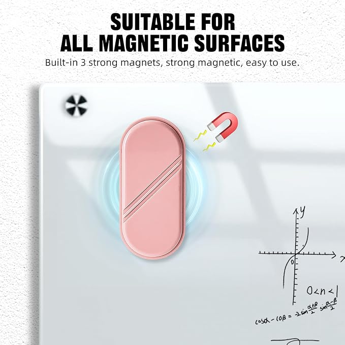 Dry Erase Board Eraser, Magnetic Detachable Whiteboard Eraser 2-Pack, Glass - Image 5