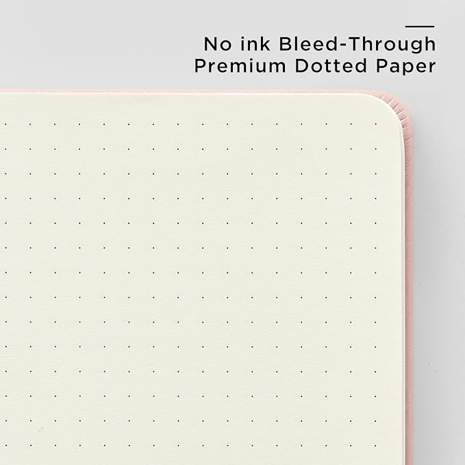 &And Per Se Dotted Journal Notebook, A5 Hardcover Leather Dotted Journal - Image 5