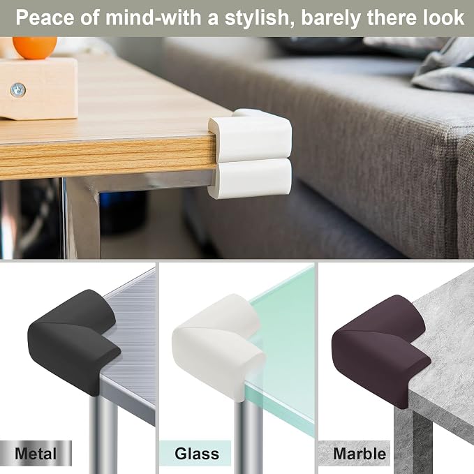 8 Pack Corner Protector for Baby, Heavy-Duty Soft Rubber Foam Furniture Corner - Image 7