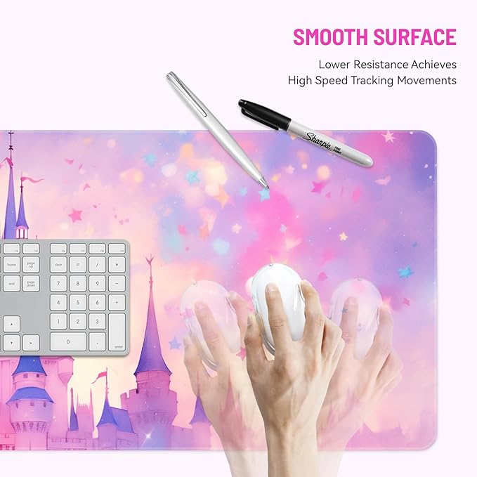 Mousepad Desk Mat Gaming Large Keyboard Cute Office Desktop Computer Laptop - Image 3