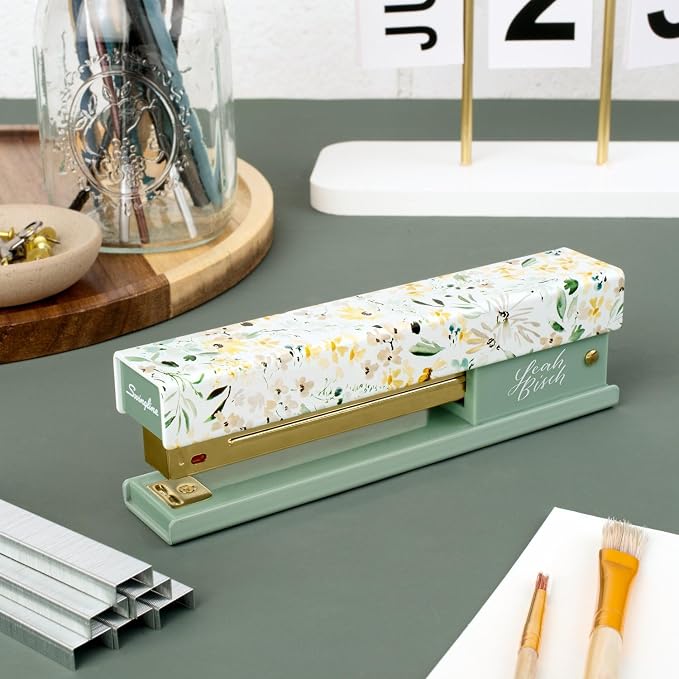 Swingline Stapler by Leah Bisch, 20 Sheet Capacity, Full Strip, Wildflowers - Image 2
