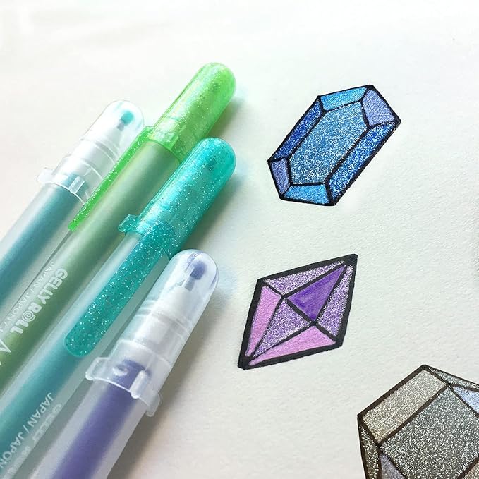 SAKURA Gelly Roll Gel Pens - Medium Point Ink Pen for Journaling, Art, or Drawing - Classic Black Ink - Medium Tip - 3 Pack-DeskLoop Office