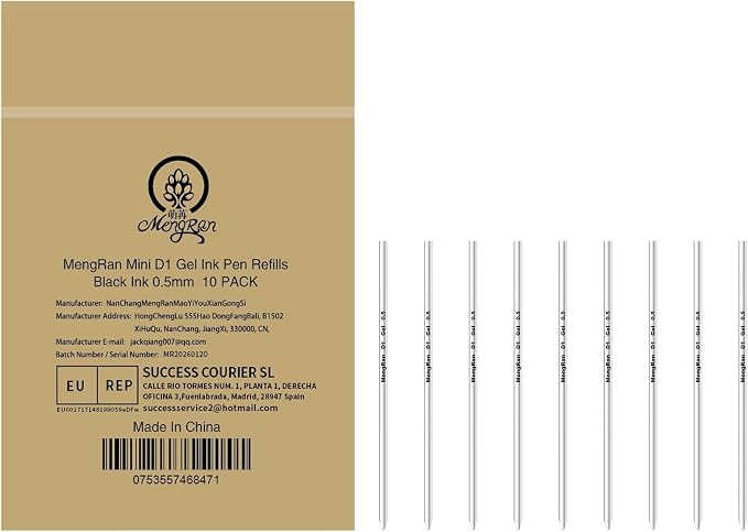 MengRan Mini D1 Gel Ink Pen Refills by MengRan