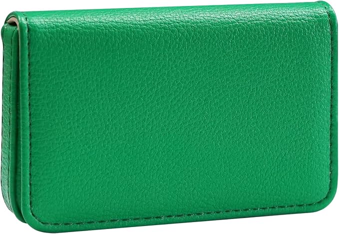Business Card Holder，PU Leather Business Card Case Color Printing Pattern Card by AI-DEE