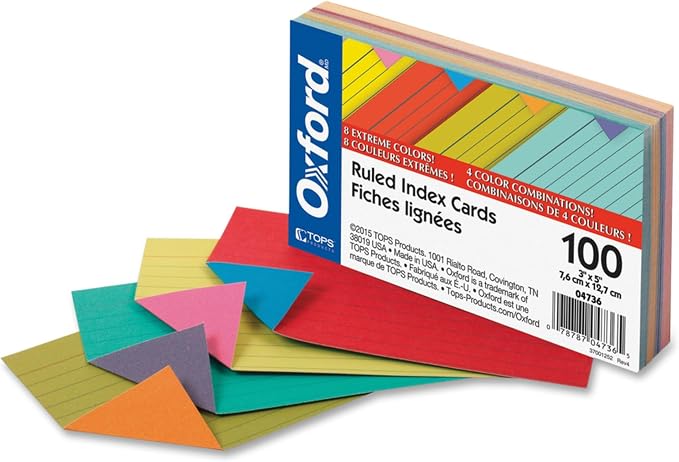 Oxford Extreme Index Cards, 3 x 5 Inches, 100 per pack - Image 4