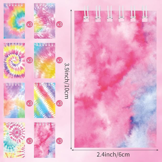 Hooqict 24 Pack Small Spiral Notebook Pocket Notepad Mini Journal Pocket - Image 2