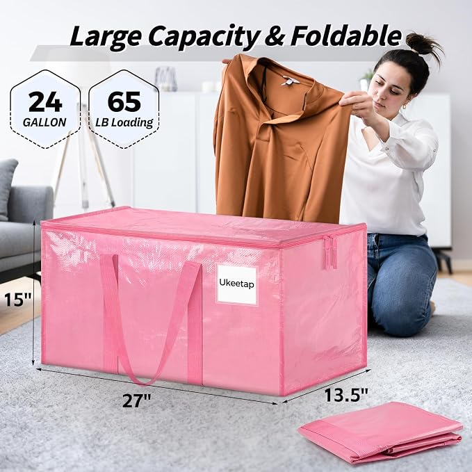 16 Pack Extra Large Heavy Duty Moving Bags, Reinforced Handles & Heavy-Duty - Image 2