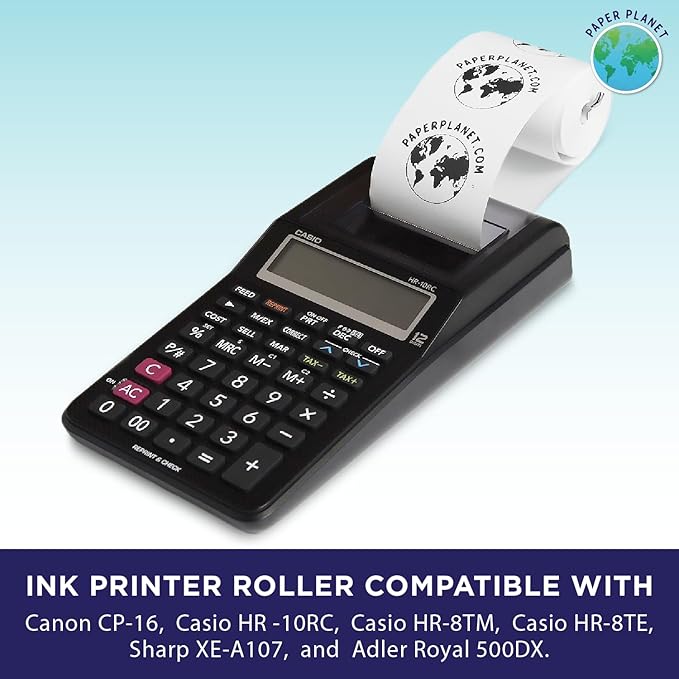 Black Printing Calculator Ribbons Compatible with IR40 by Paper Planet | Replacement Adding Machine Ink Ribbon Compatible with Canon, Casio, Sharp, Adler, and Victor IR40 Adding Machines | 5 Pack-DeskLoop Office