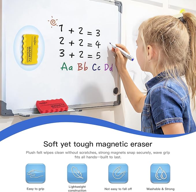 8Pcs Magnetic Dry Erase Foam Eraser - Image 5