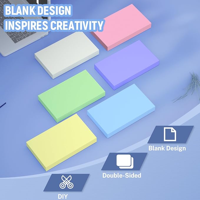 Colored Index Cards 3x5, Double-Sided Blank Flashcards, 6 Colors Note Cards 3 x - Image 5
