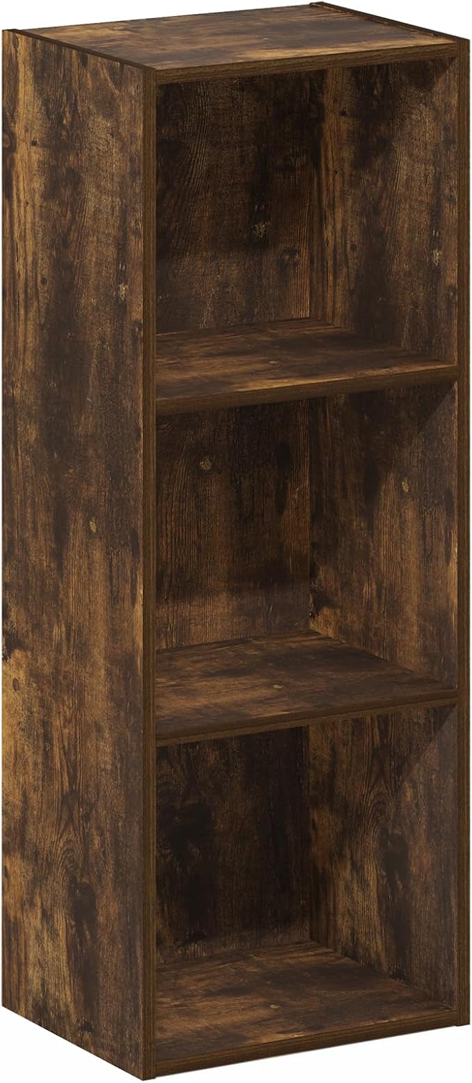 Furinno LUDER Book Shelf, 3-Cube Bookshelf, Bookcase - Image 7
