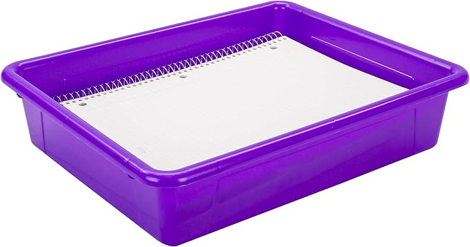 Storex Letter Size Flat Storage Tray – Organizer Bin - Image 5