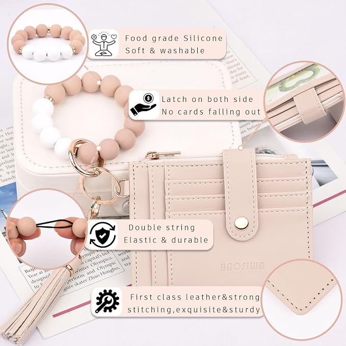 BAOSIWA Silicone Bracelet Keychain Wallet - Image 3