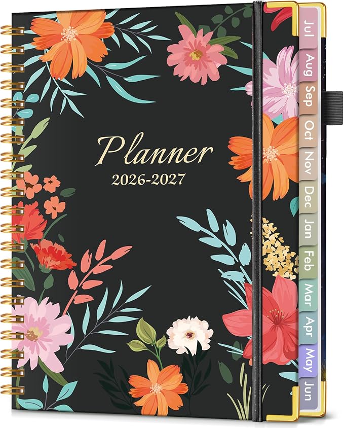 Academic Planner 2026-2027, Hardcover Weekly and Monthly Calendar Planner from by Unknown